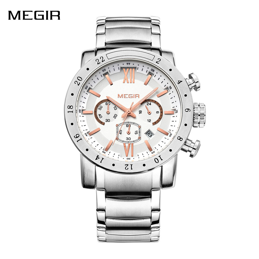 MEGIR Stainless Steel Casual W - Electronics Gadgets For Men reseña y precio
