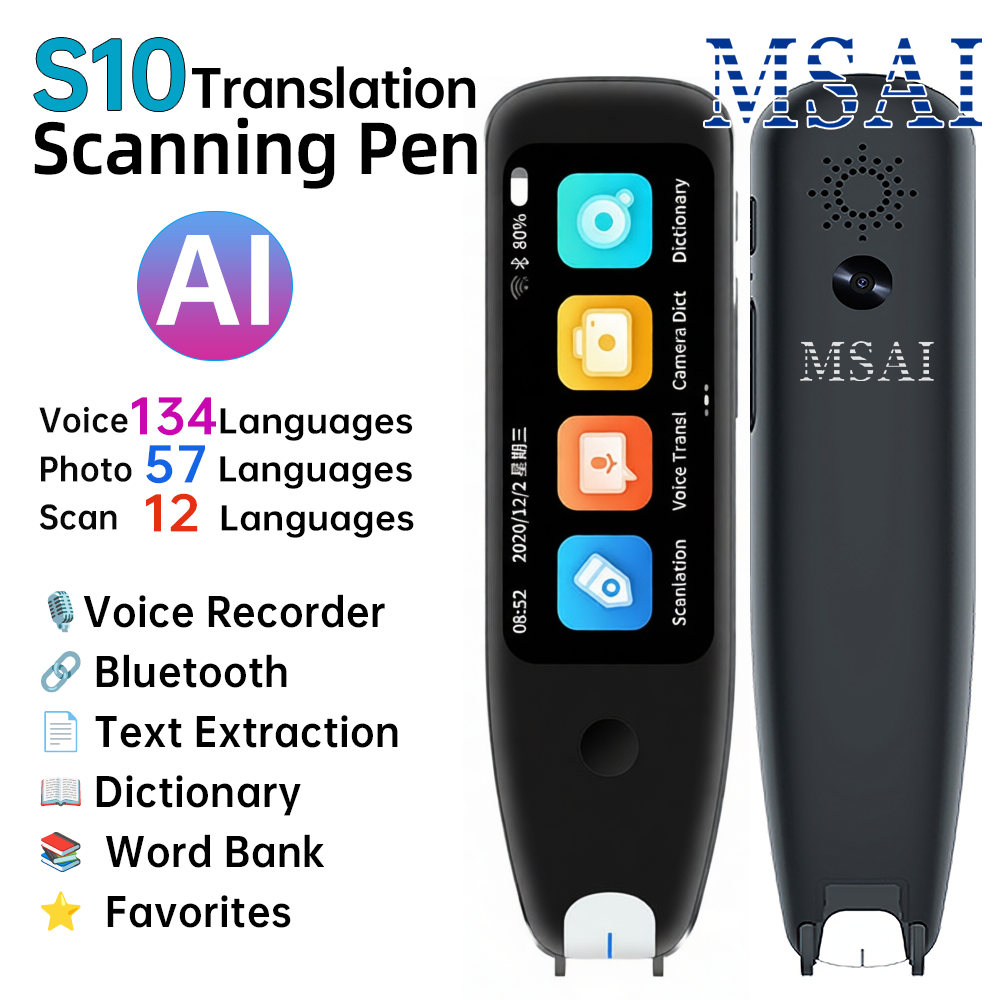 MSAI S10 Smart Scan Translator - Voice Recorder Pen reseña y precio