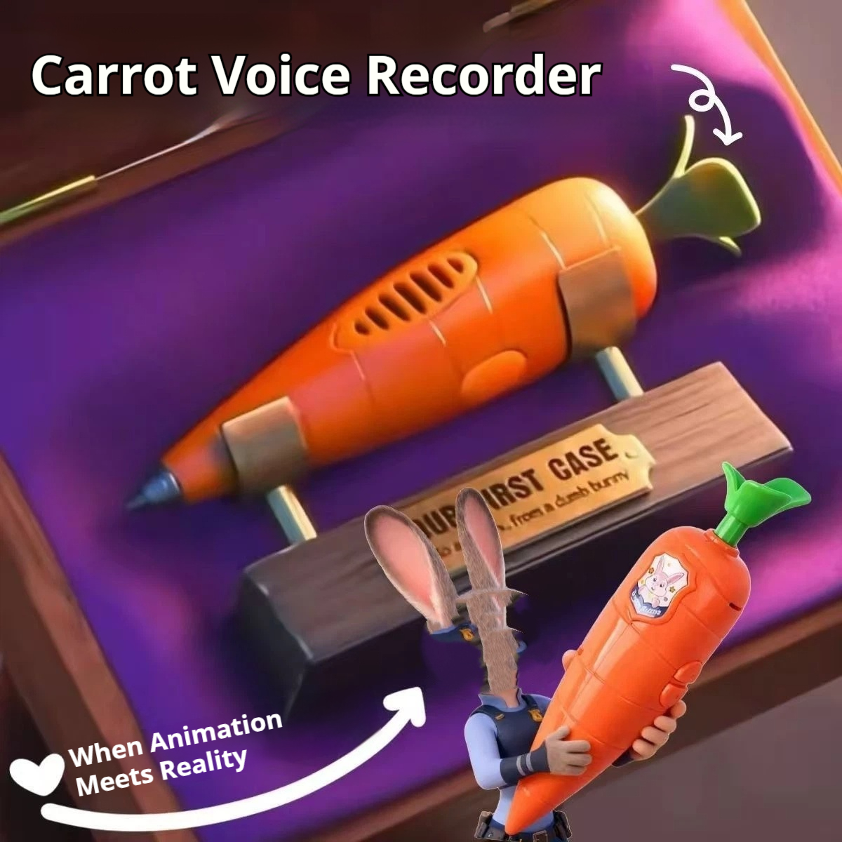 Cute carrot voice recorder stu - Voice Recorder Pen reseña y precio