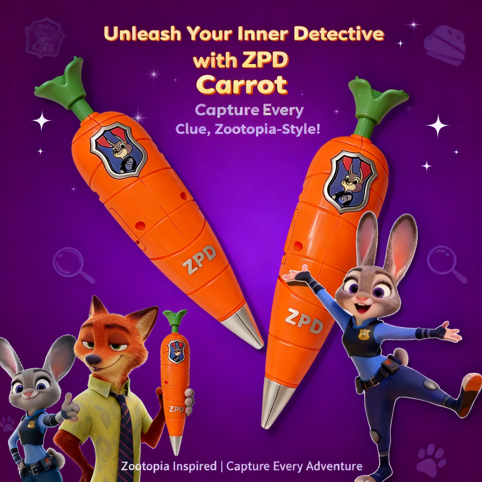 Zootopia 2 Judy Nick Style Car - Voice Recorder Pen reseña y precio