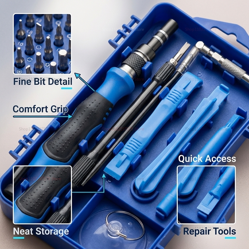 115 in 1 Multifunctional Screw - Electronics Repair Gadgets reseña y precio
