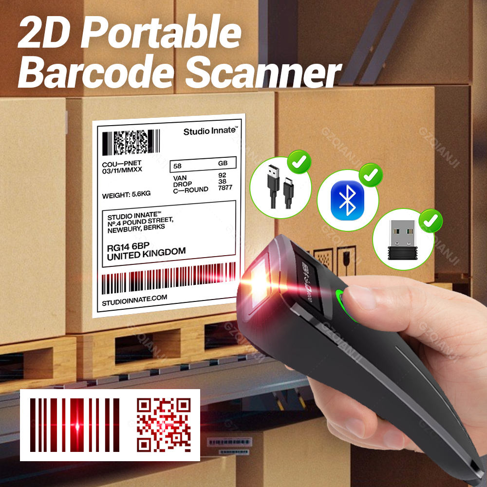 2D Mini Barcode Scanner USB Wi - Barcode Scanner Wireless reseña y precio