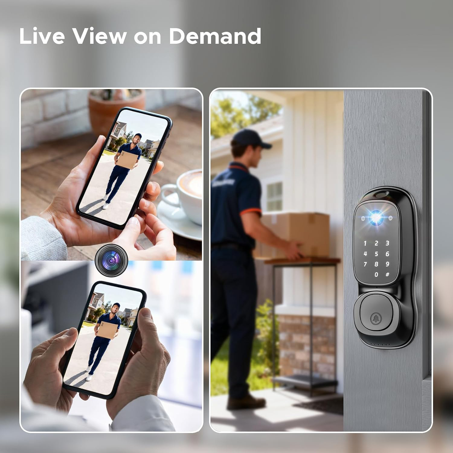 Tuya Wifi Smart Door Lock ‎Cam - Electronics & Tech Gadgets reseña y precio