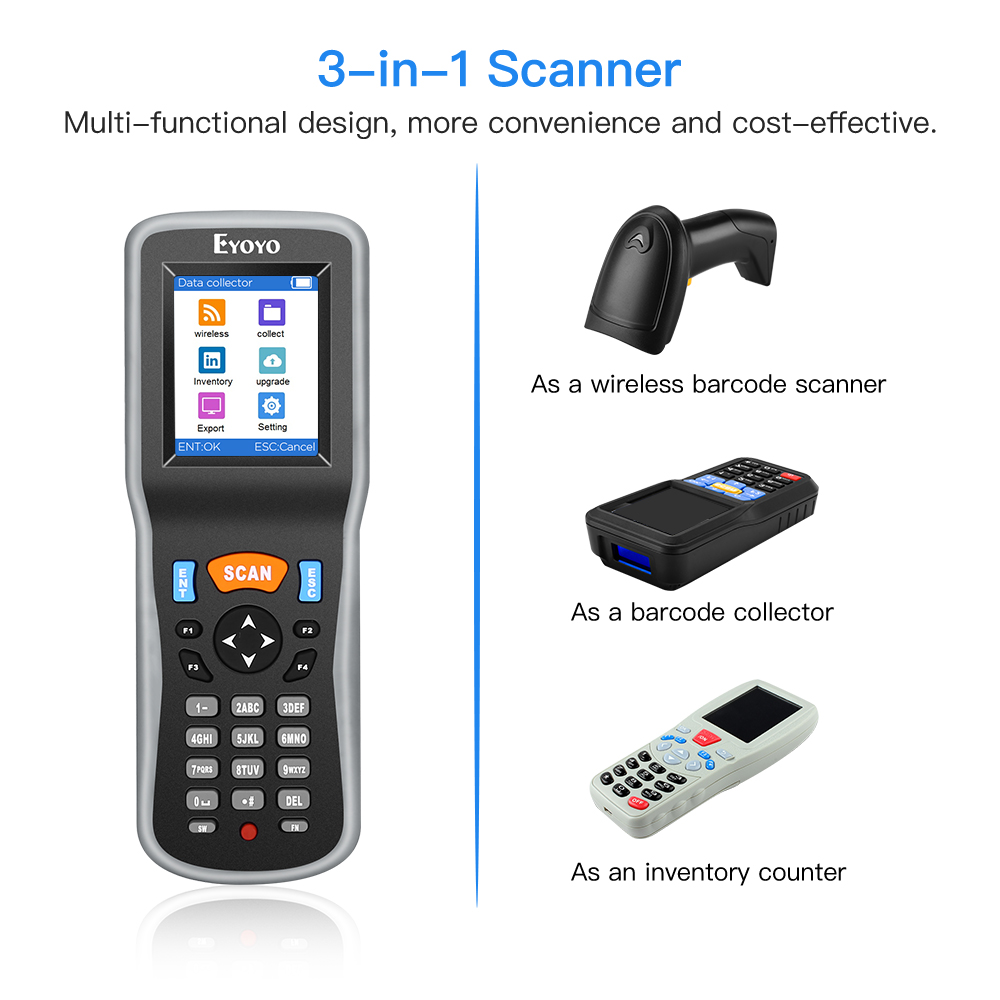Eyoyo 1D Wireless Barcode Scan - Barcode Scanner Wireless reseña y precio