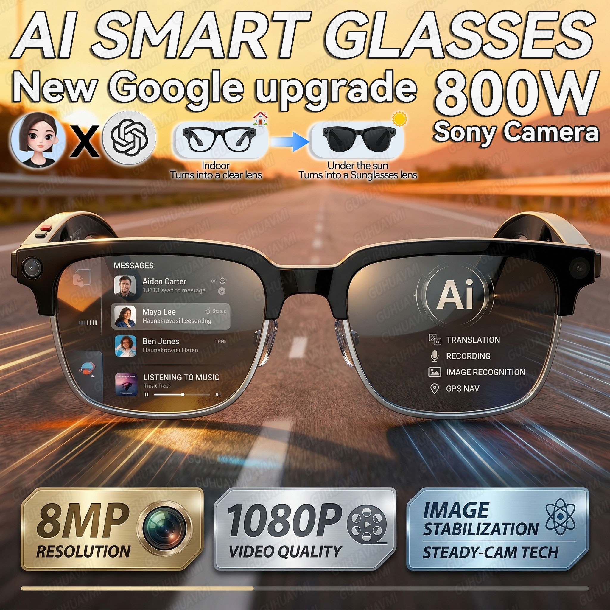 2026New AI Smart Glasses 120+L - Electronics Gadgets For Men reseña y precio