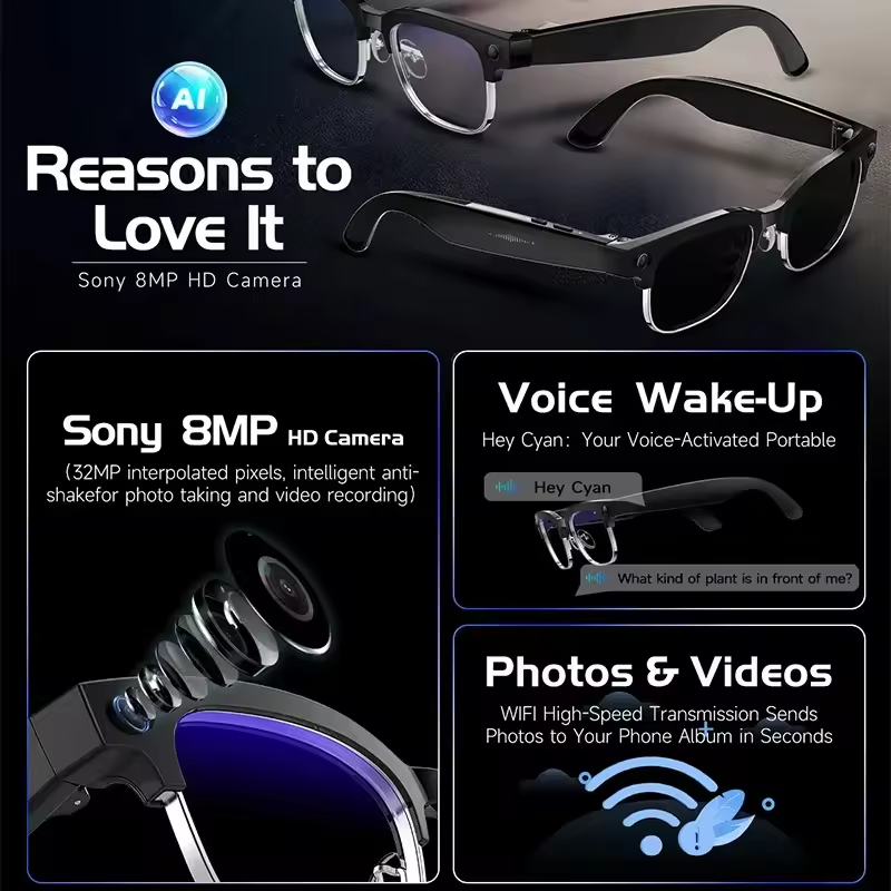 2026New AI Smart Glasses 120+L - Electronics Gadgets For Men reseña y precio