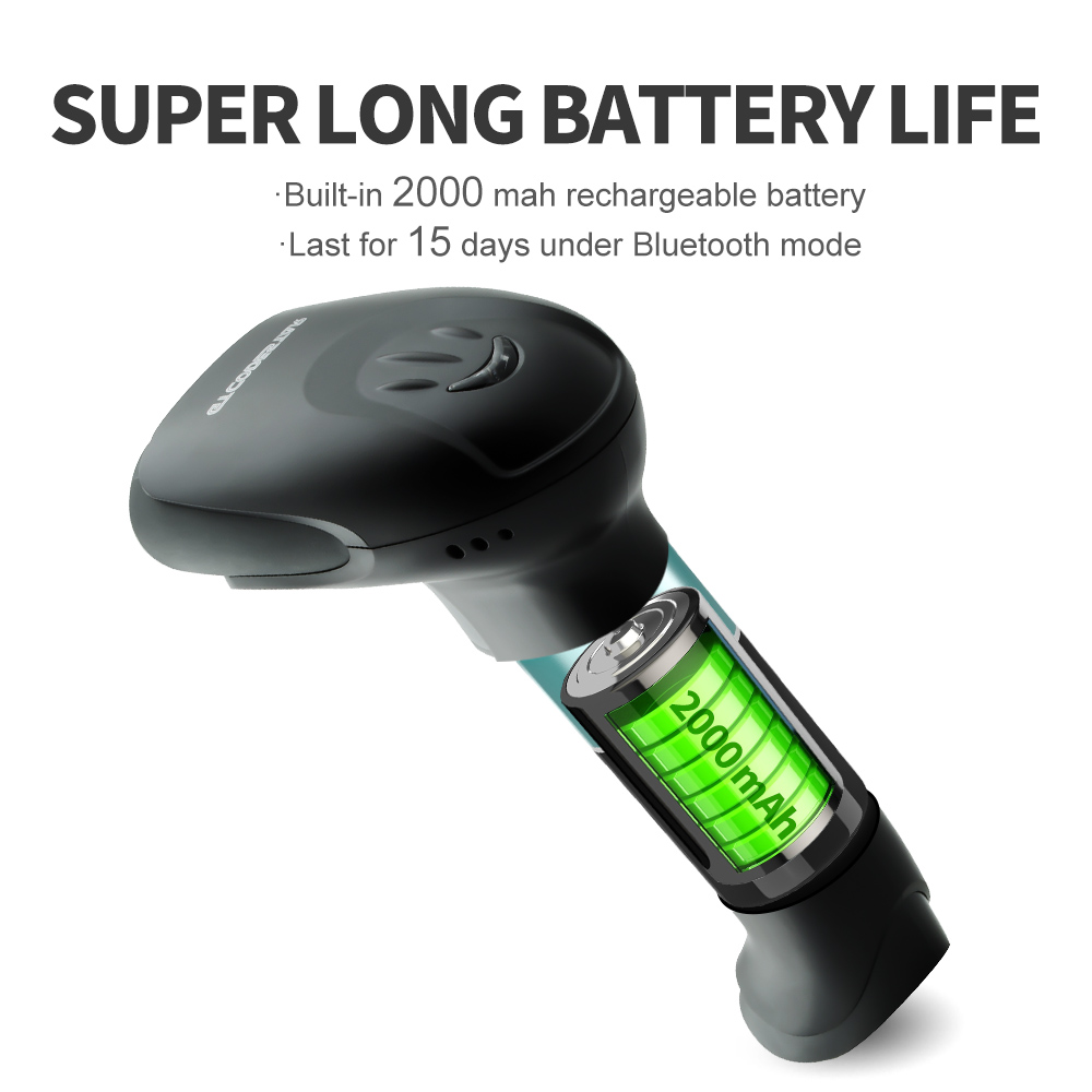 GTCODESTAR QR Wireless 1D 2D B - Barcode Scanner Wireless reseña y precio