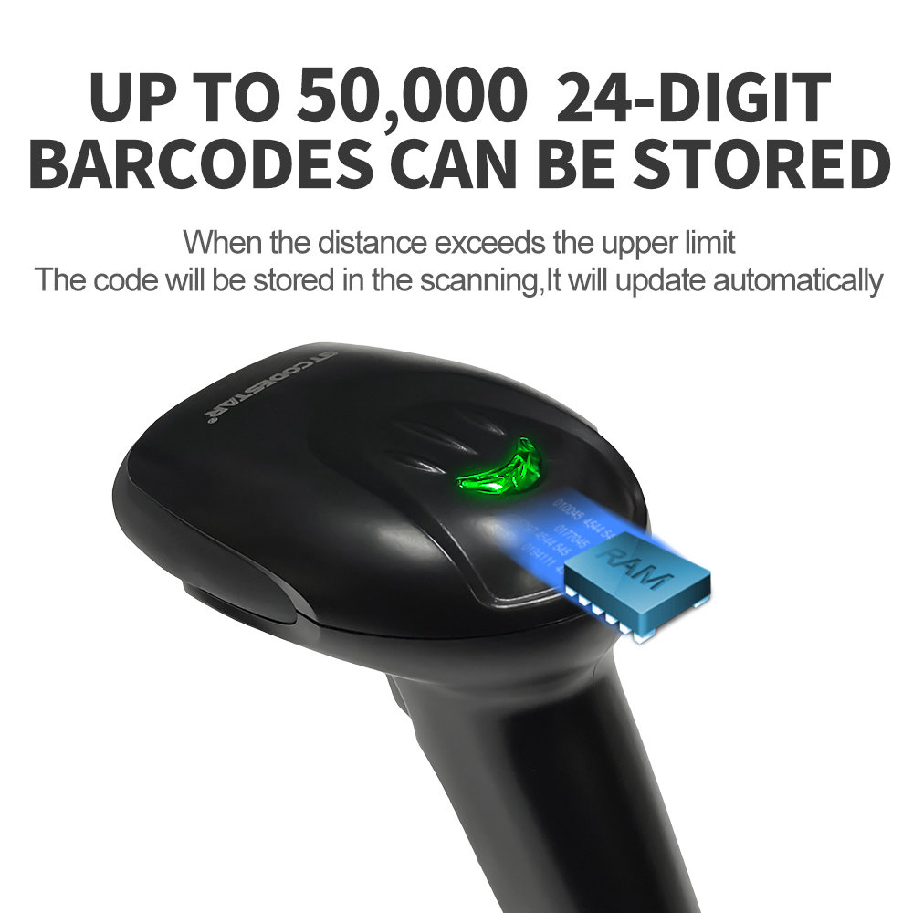 GTCODESTAR QR Wireless 1D 2D B - Barcode Scanner Wireless reseña y precio