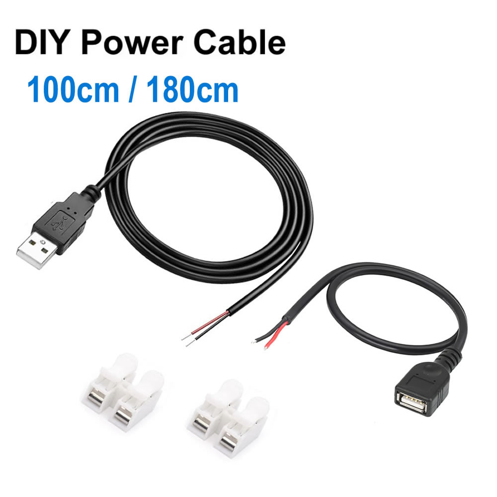 DC 2 Pin USB Power Cable USB M - Electronics Repair Gadgets reseña y precio