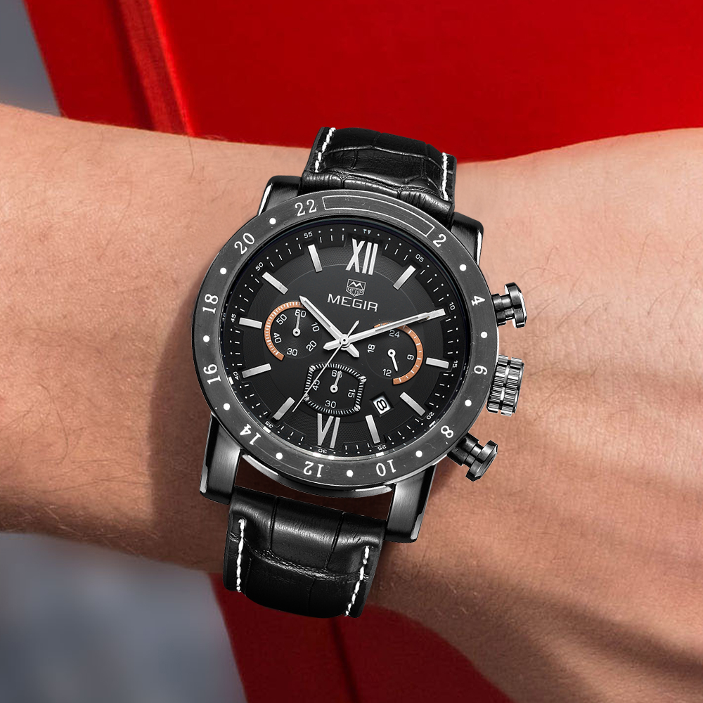 MEGIR Stainless Steel Casual W - Electronics Gadgets For Men reseña y precio