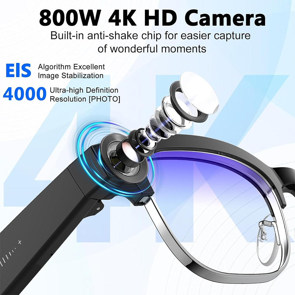 4K Smart AI Glasses 8MP Camera - Electronics Gadgets For Men reseña y precio