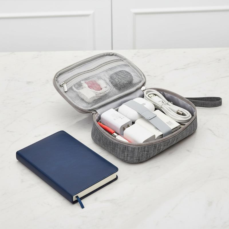 Double Layer Cable Storage Bag - Electronics Gadgets Bag reseña y precio