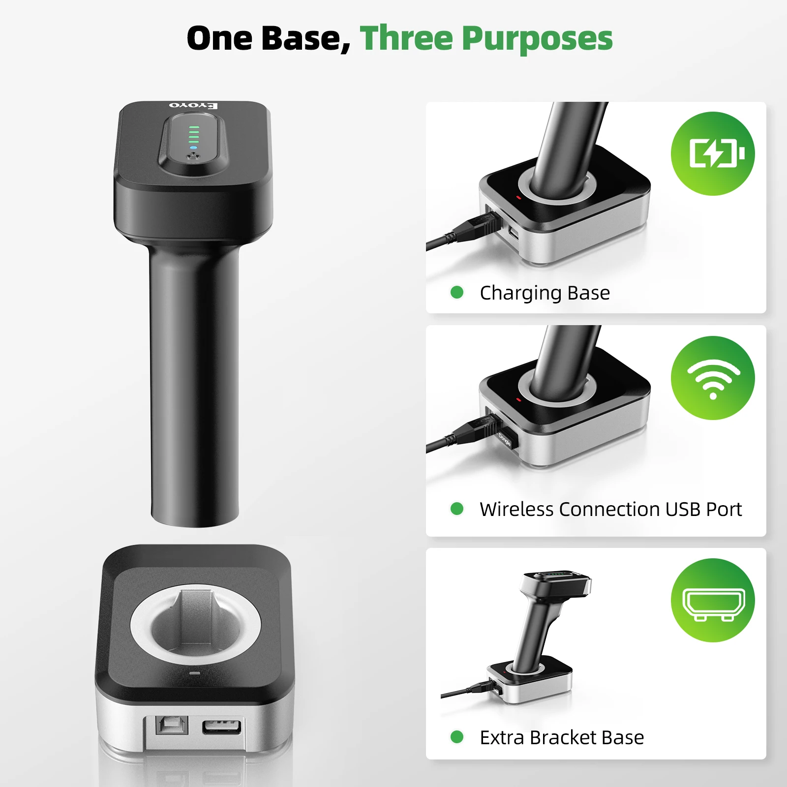 Eyoyo Auto-sensing Screen Scan - Barcode Scanner Wireless reseña y precio