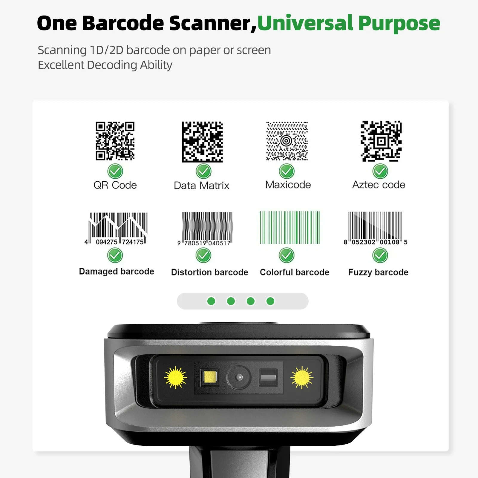 Eyoyo Auto-sensing Screen Scan - Barcode Scanner Wireless reseña y precio