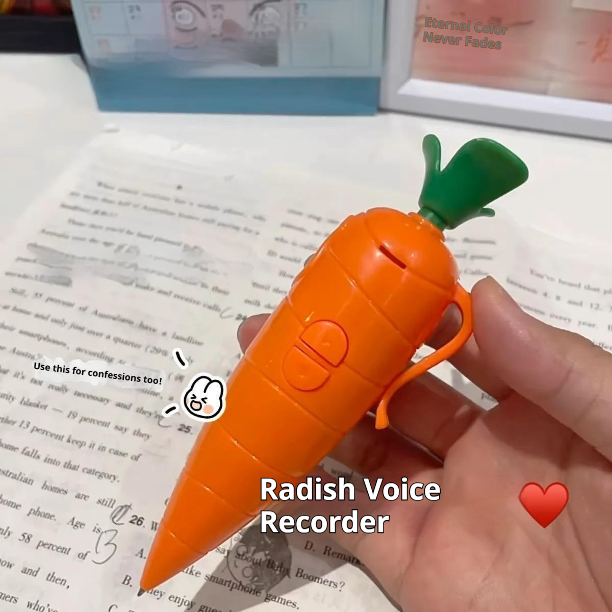 Cute carrot voice recorder stu - Voice Recorder Pen reseña y precio