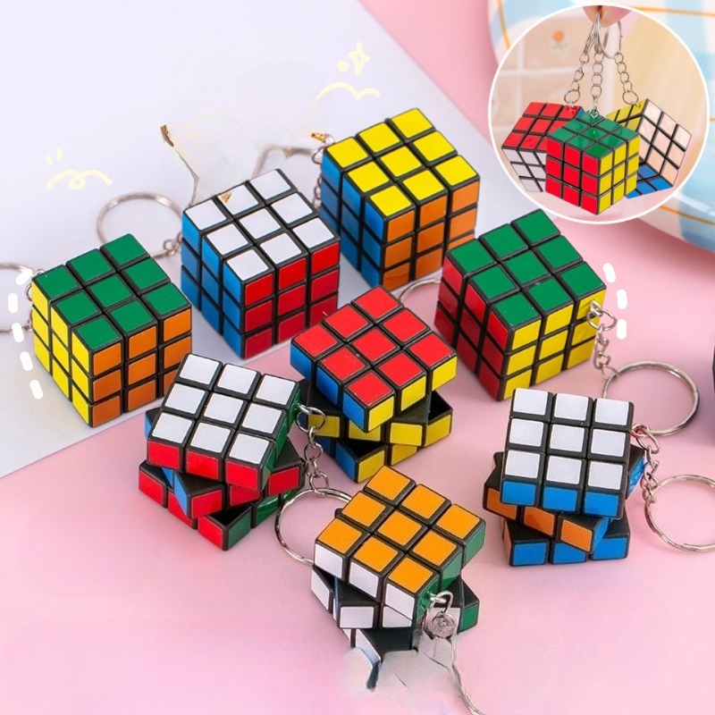 Mini 3x3 Magic Cube Keychain P - Electronics Gadgets Bag reseña y precio