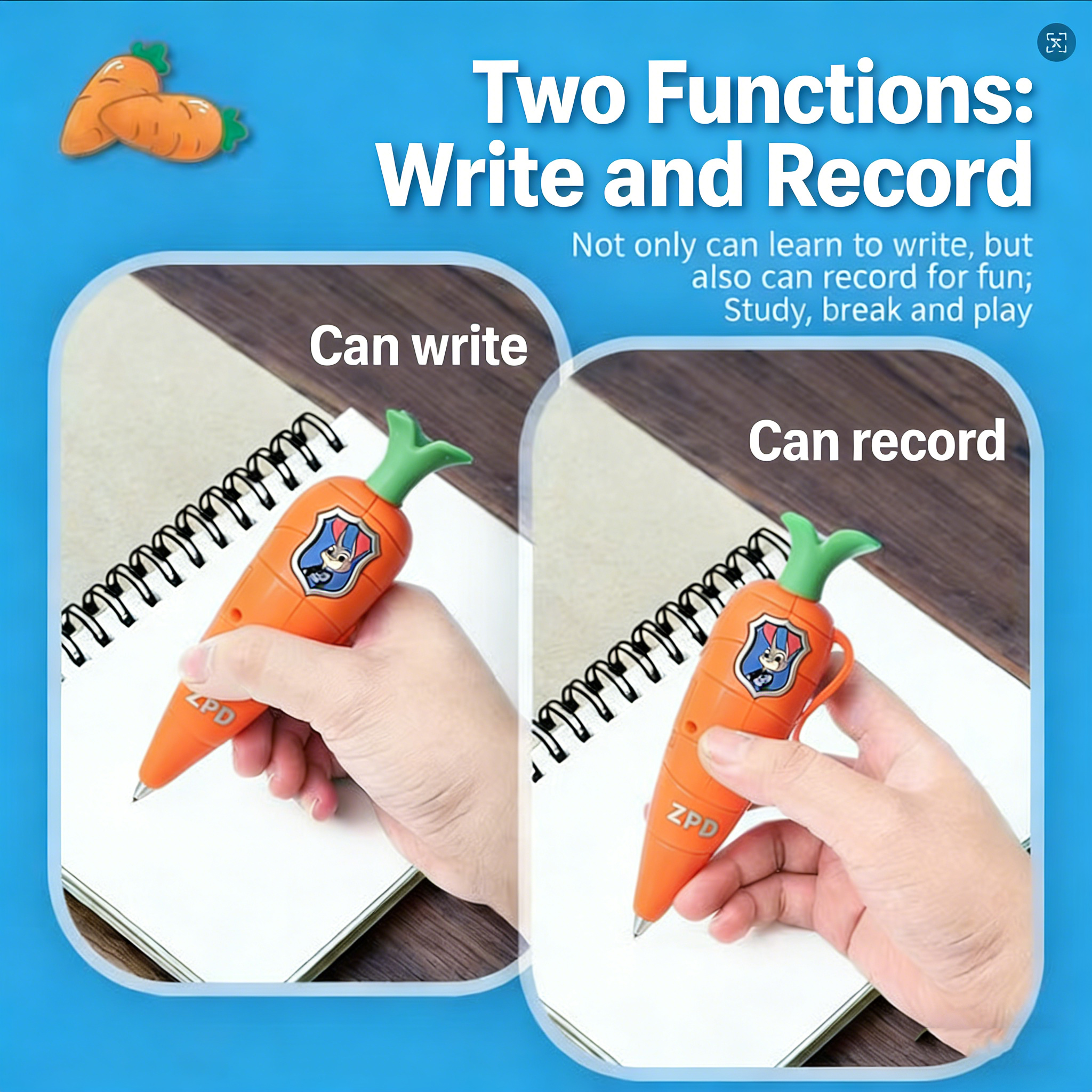 Zootopia 2 Judy Nick Style Car - Voice Recorder Pen reseña y precio