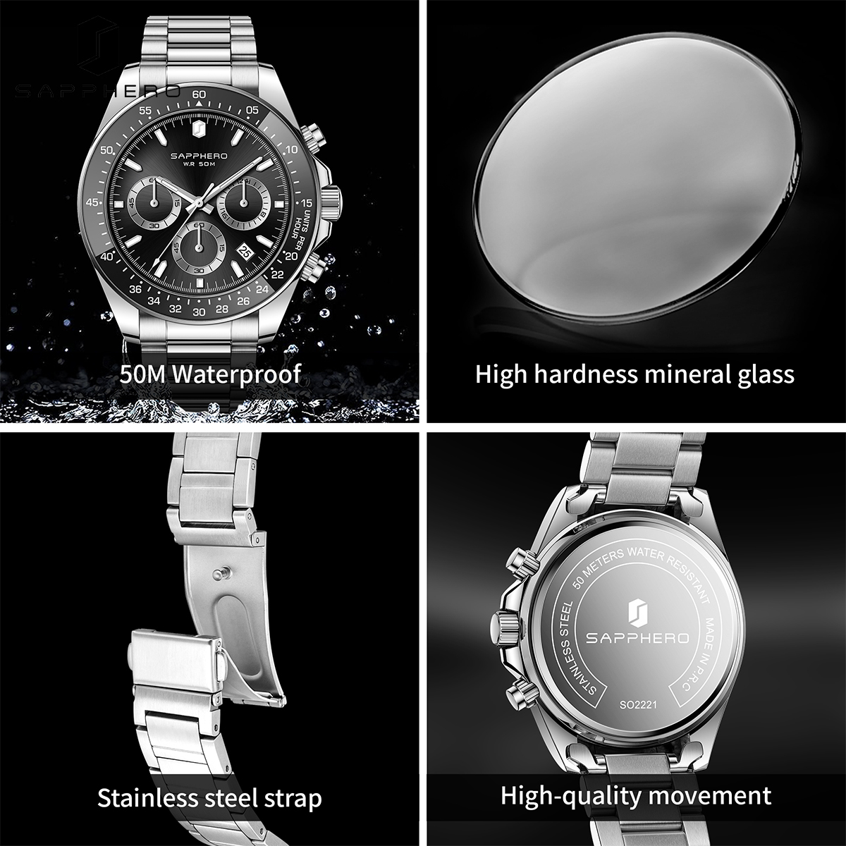 SAPPHERO Fashionable Men's Wat - Electronics Gadgets For Men reseña y precio