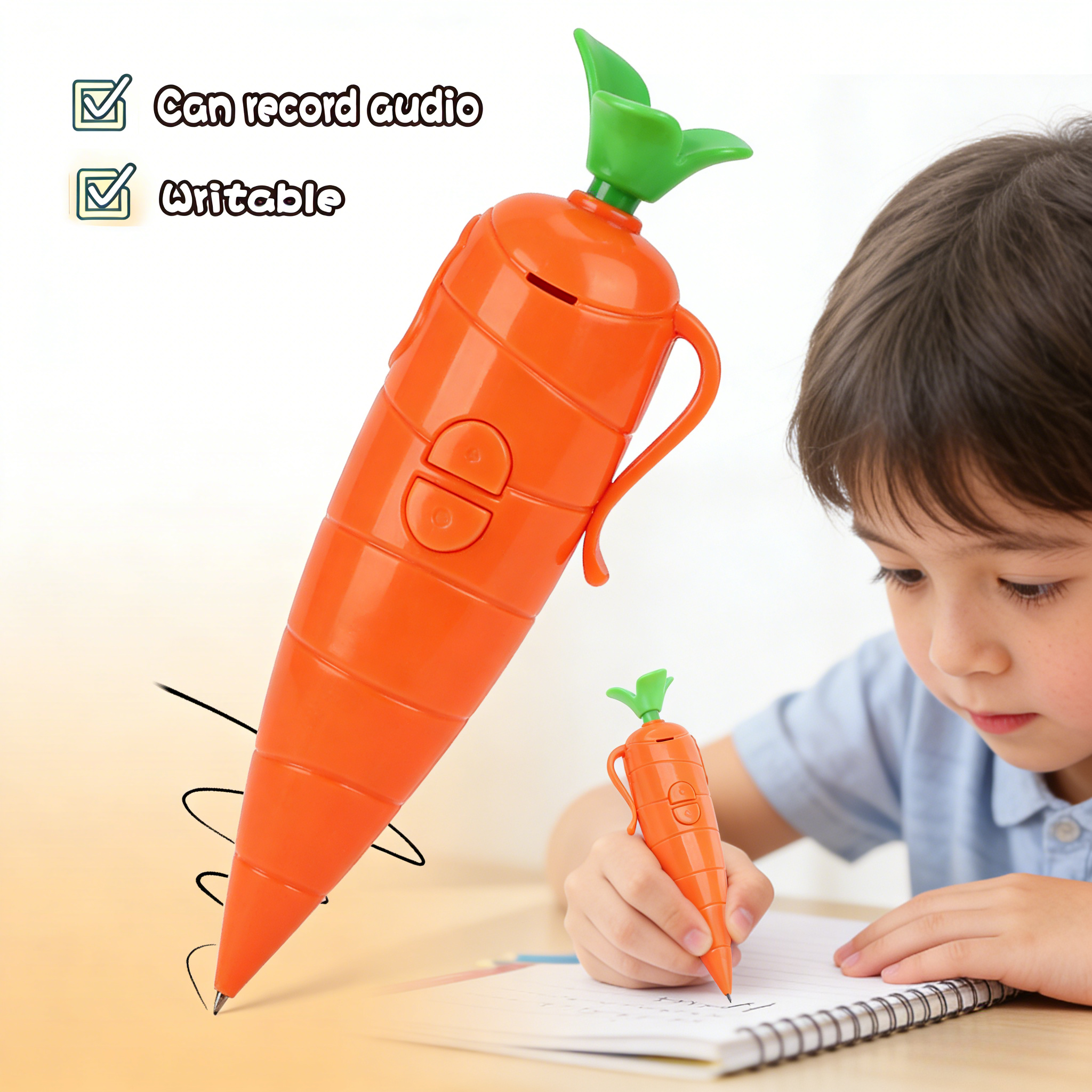 Creative Carrot-Shaped 2-in-1  - Voice Recorder Pen reseña y precio