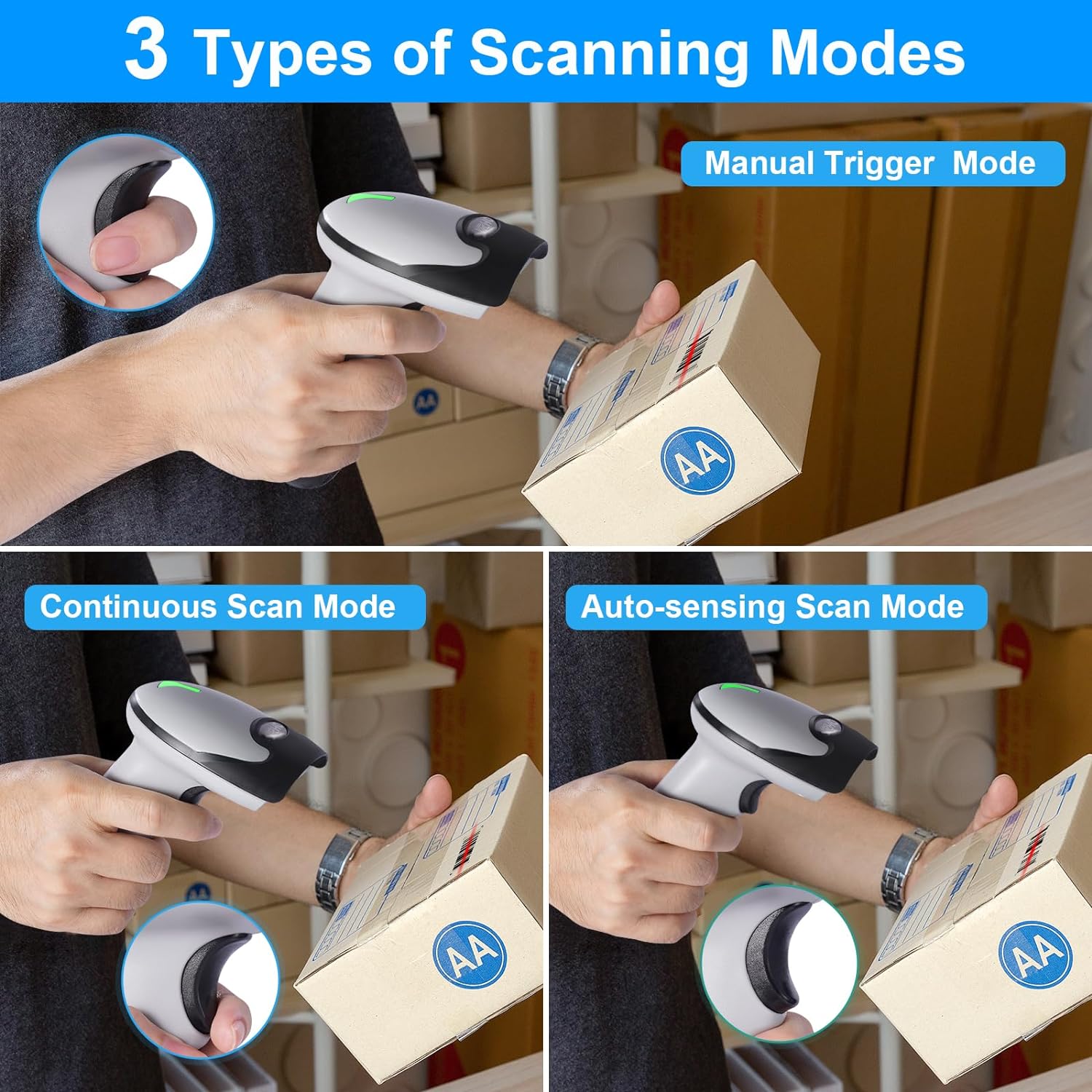 JRHC Wireless Barcode Scanner  - Barcode Scanner Wireless reseña y precio