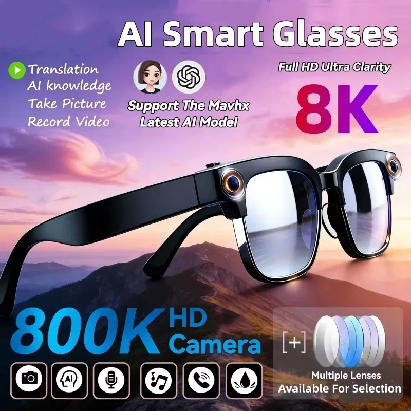 8K AI Smart Glasses Bluetooth  - Electronics Gadgets For Men reseña y precio