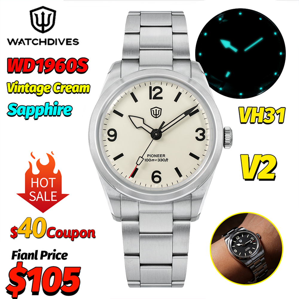 Watchdives WD1960S V2 Vintage  - Electronics Gadgets For Men reseña y precio