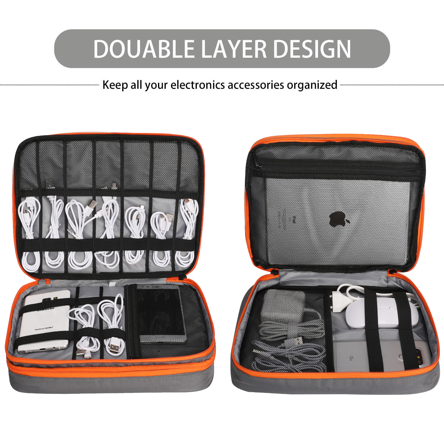 Double Layers Large Capacity T - Electronics Gadgets Bag reseña y precio