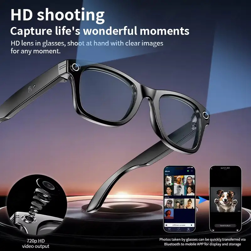 AI Smart Glasses with 8MP Came - Electronics Gadgets For Men reseña y precio