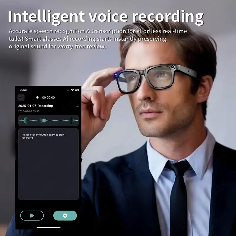 AI Smart Glasses with 8MP Came - Electronics Gadgets For Men reseña y precio